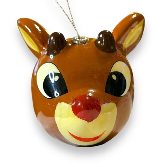 Hallmark Rudolph the Red Nosed Reindeer Ornament Retired 50th Anniversary 3in - Picture 1 of 8